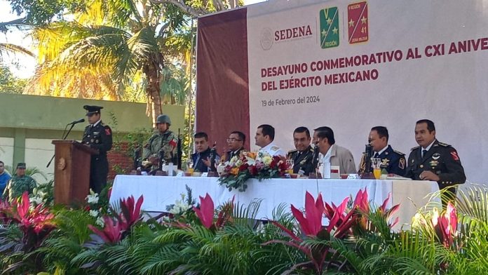 Ceremonia del 111 Aniversario del Ejercito Mexicano en la 41 Zona Militar en Puerto Vallarta