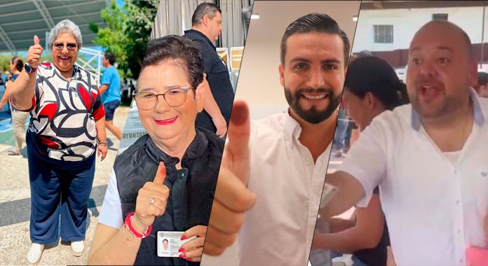 Candidatos a la alcaldía de Puerto Vallarta realizan su voto