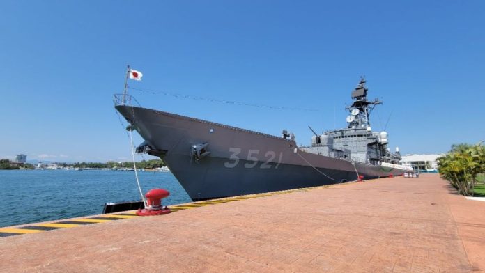 Buques de la Armada de la Fuerza Marítima de Autodefensa de Japón llegó a Puerto Vallarta del 11 al 14 de octubre